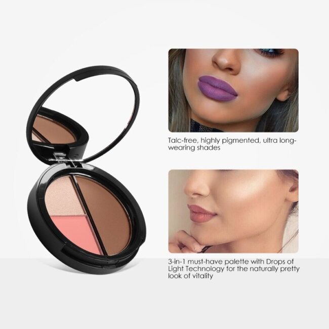 Blush Highlighter & Contour Kit Focallure Pakistan Official site