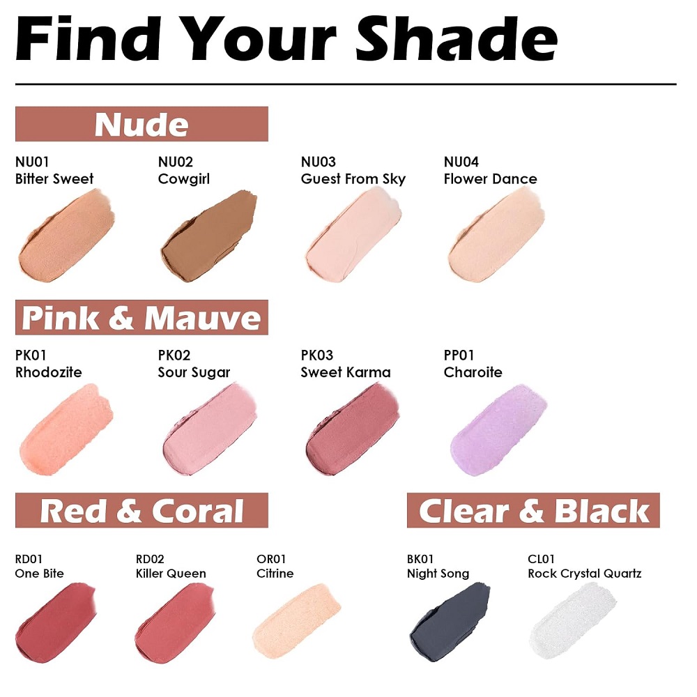 Focallure FA-L12 Glisten Opal Hydrating Lip Balm - Moisturizing Glitter Lipstick - Image 3