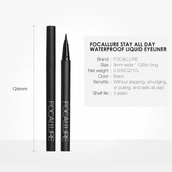 Focallure FA-13 Liquid Eyeliner Pen Size Info